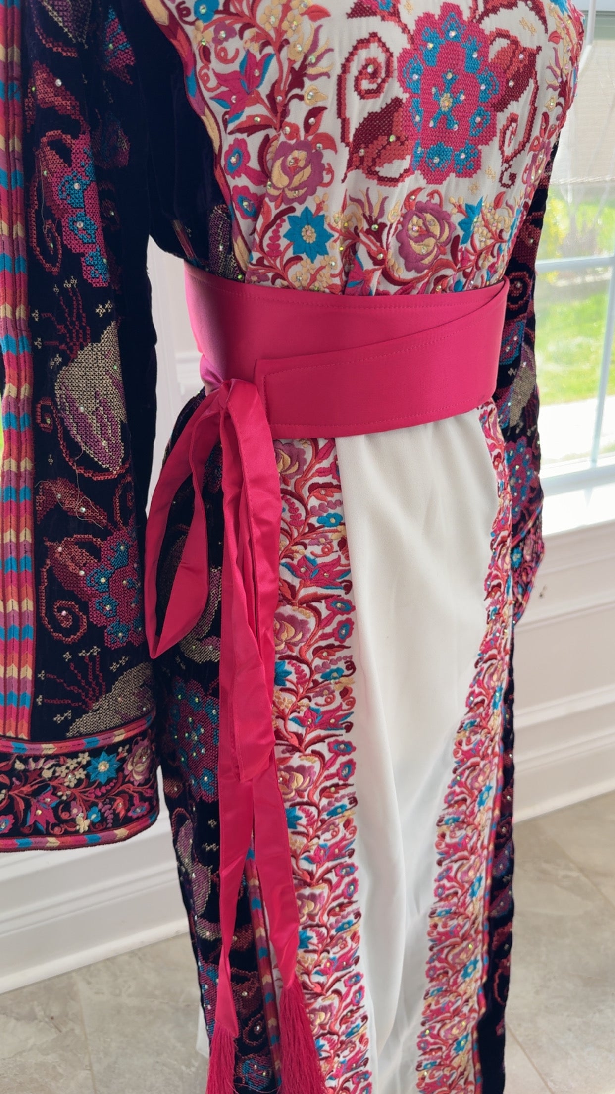 Solid Pink Kashmir Belt