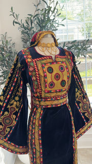New Navy Velvet Malika Thobe