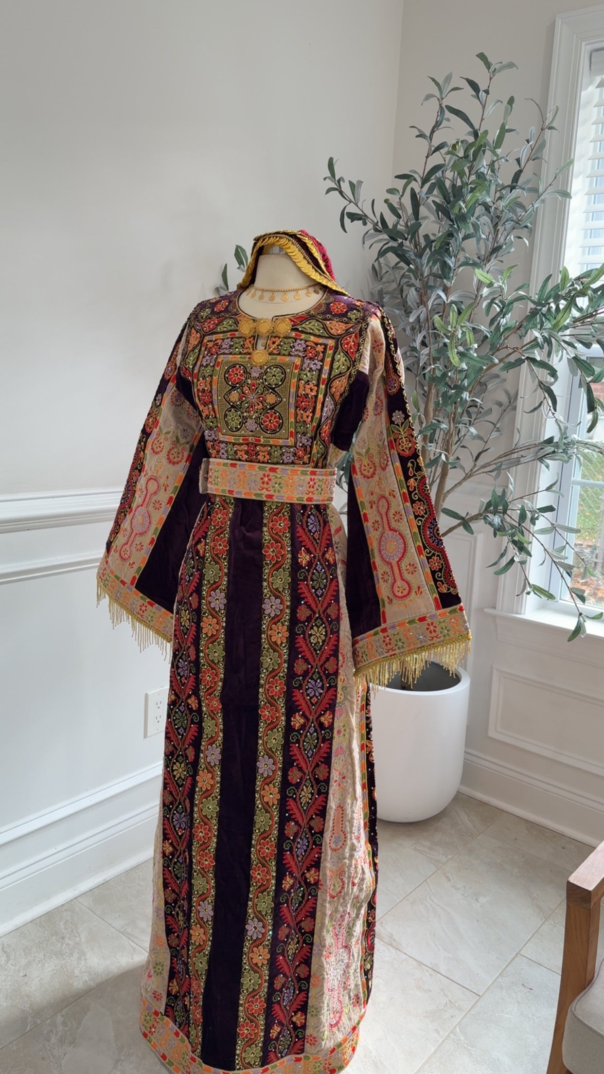 New Velvet Purple Malika Thobe Sale