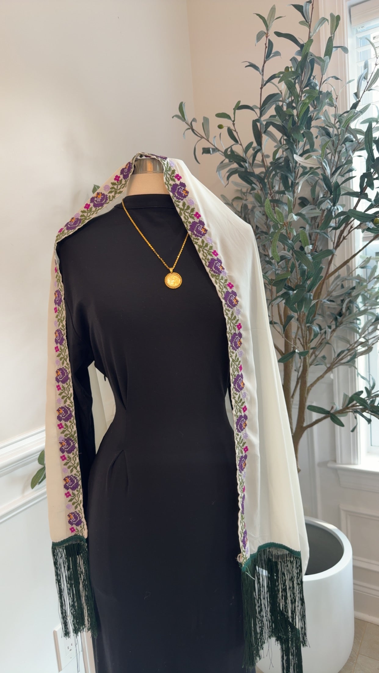 New Purple Floral Khirka