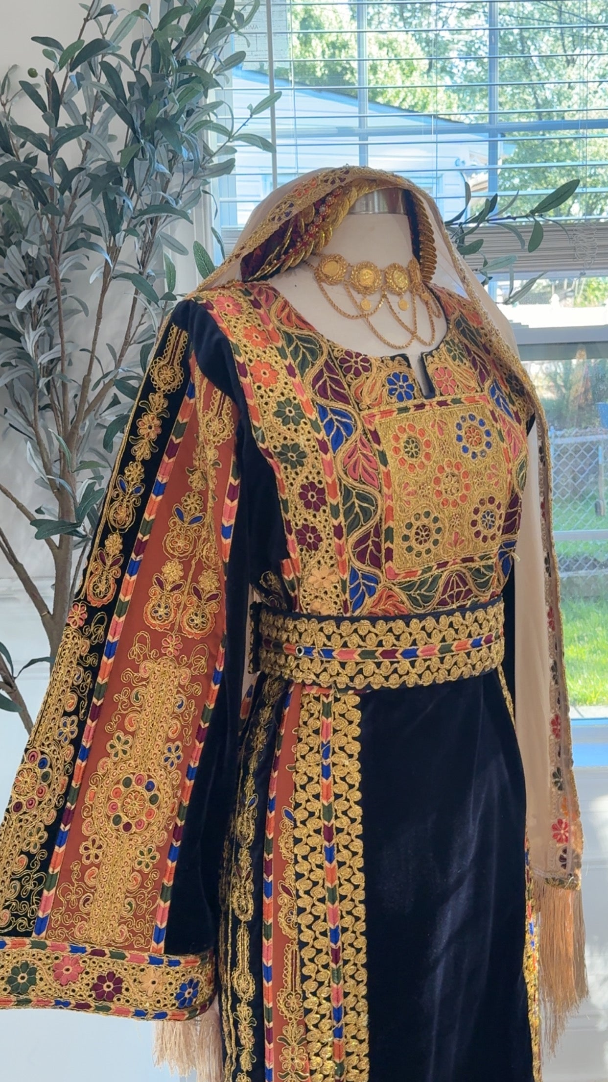 New Navy Velvet Malika Thobe Sale
