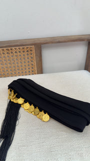New Black Lira Coin Belt