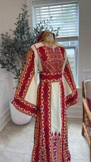 New Beige Heavily embroidered Sabayel Thobe