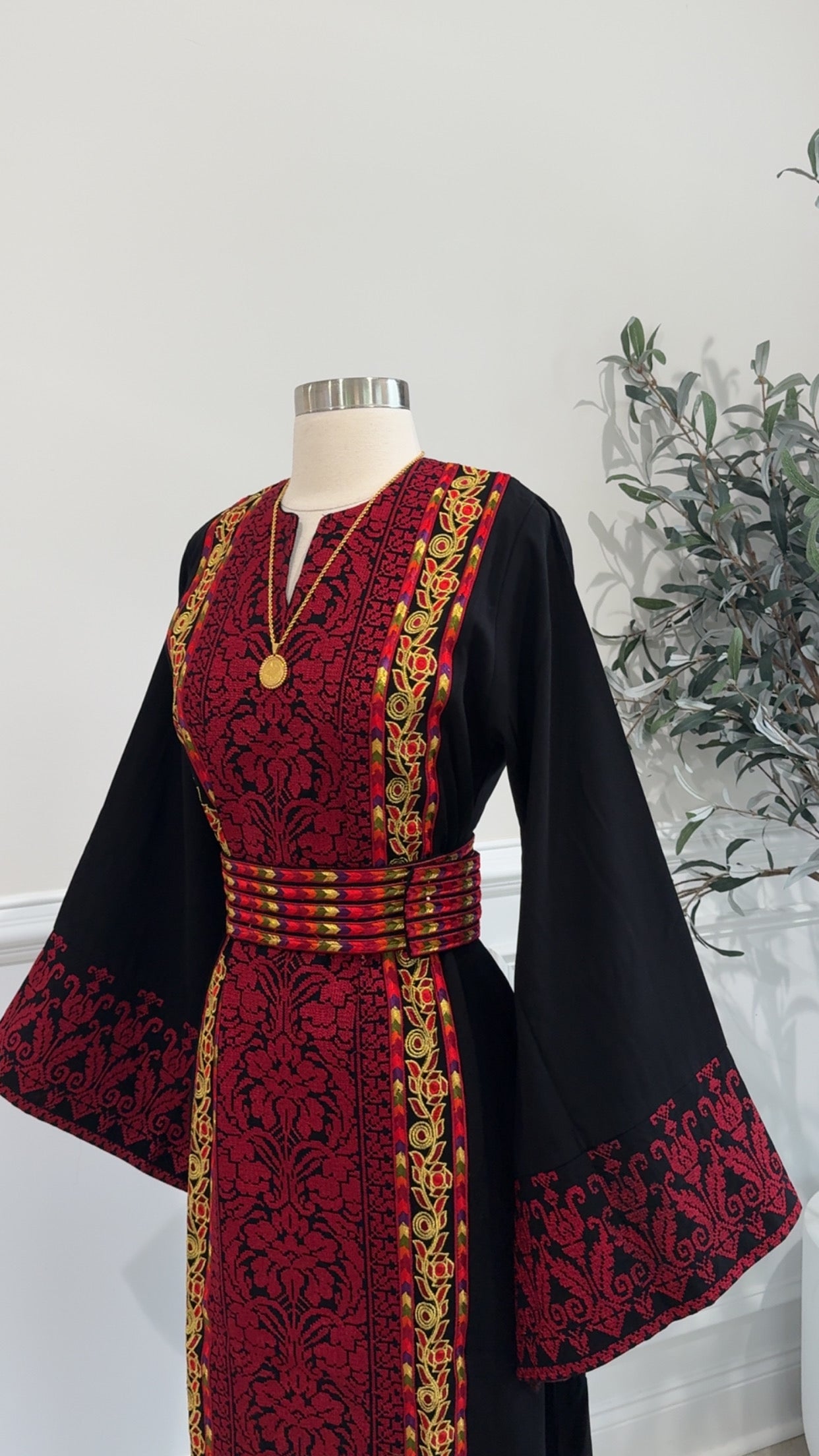 New Black Tatreez Dress