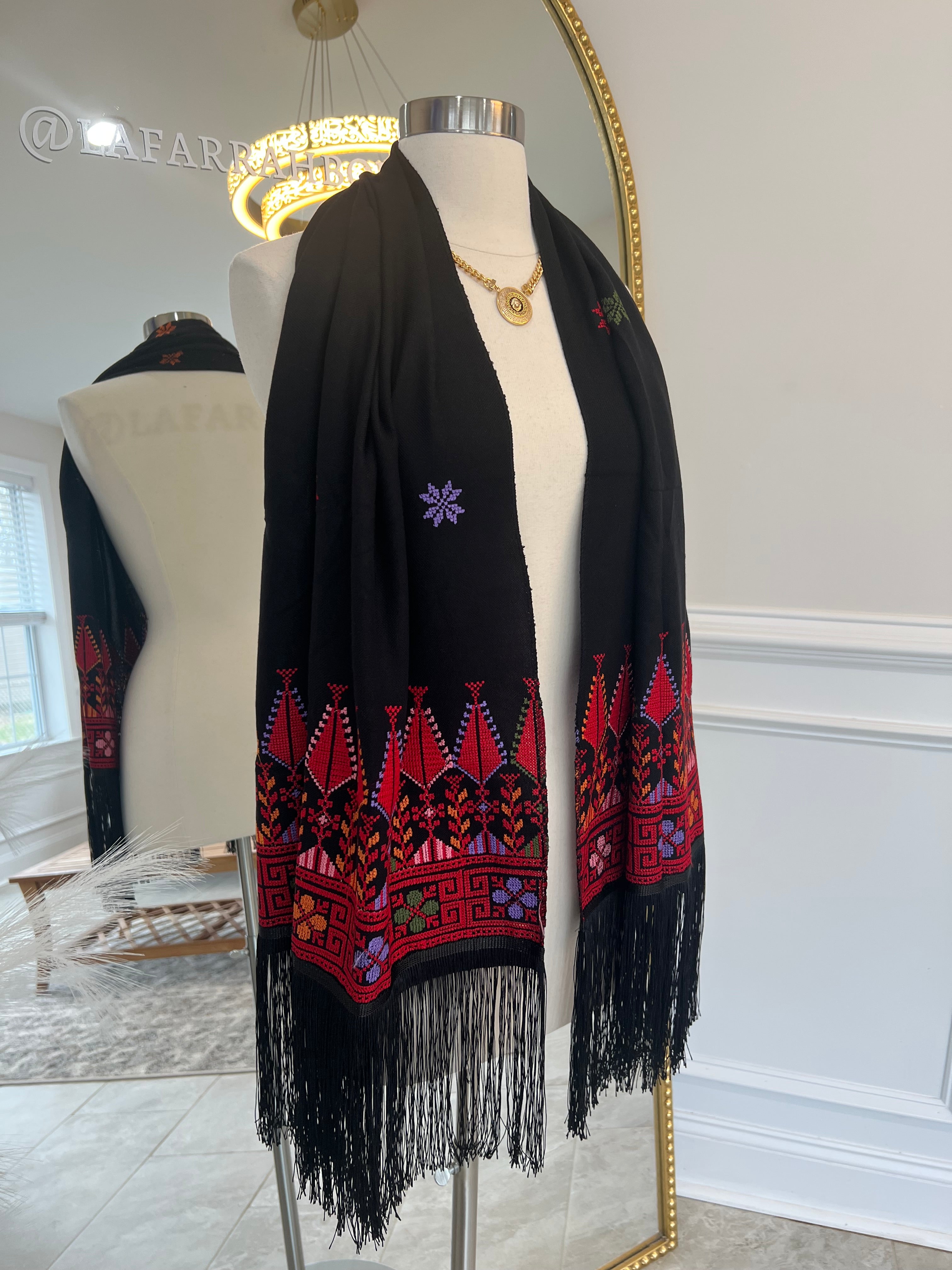 New Embroidered Scarf