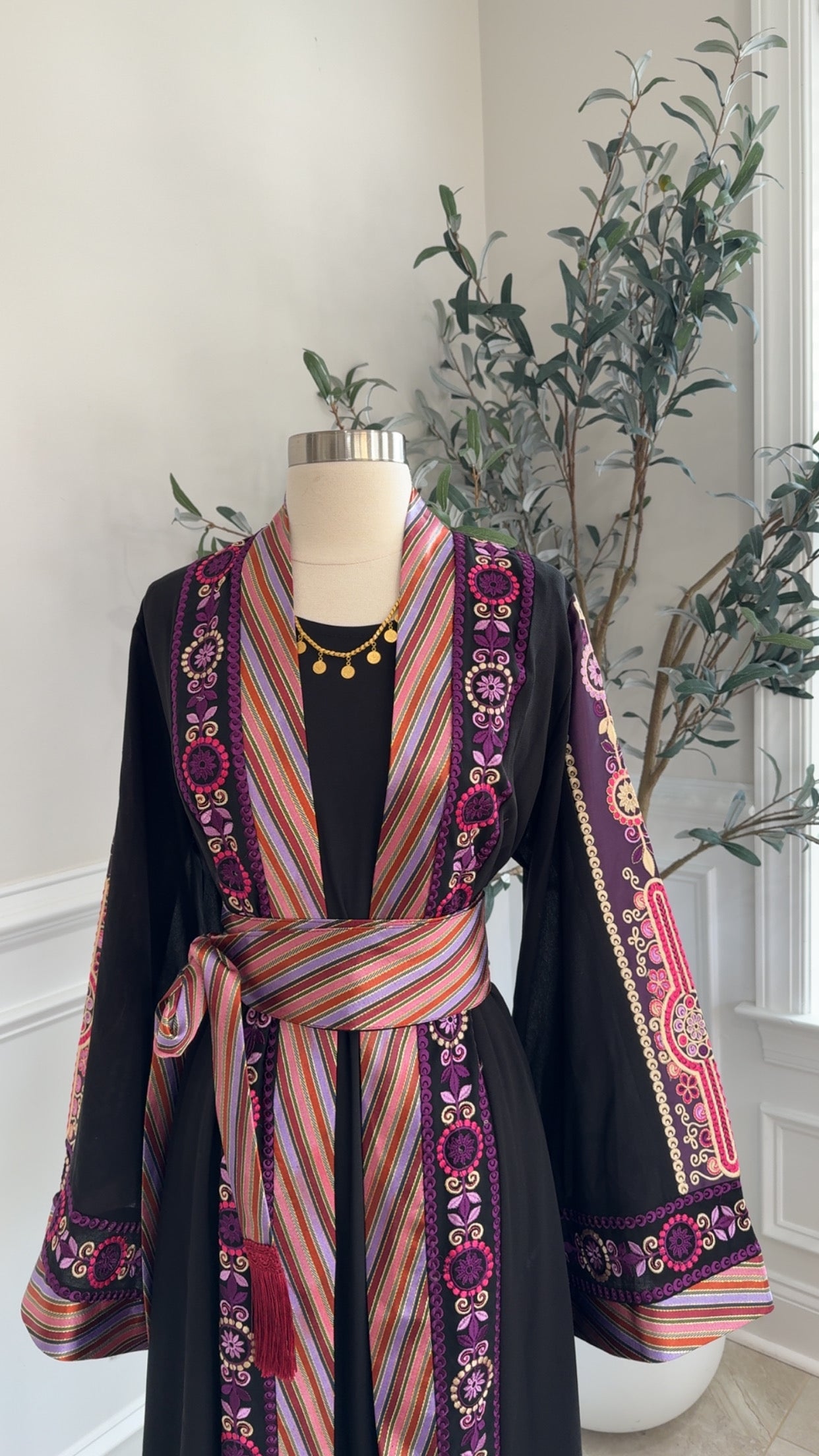 New Purple Kashmir Malika Abaya
