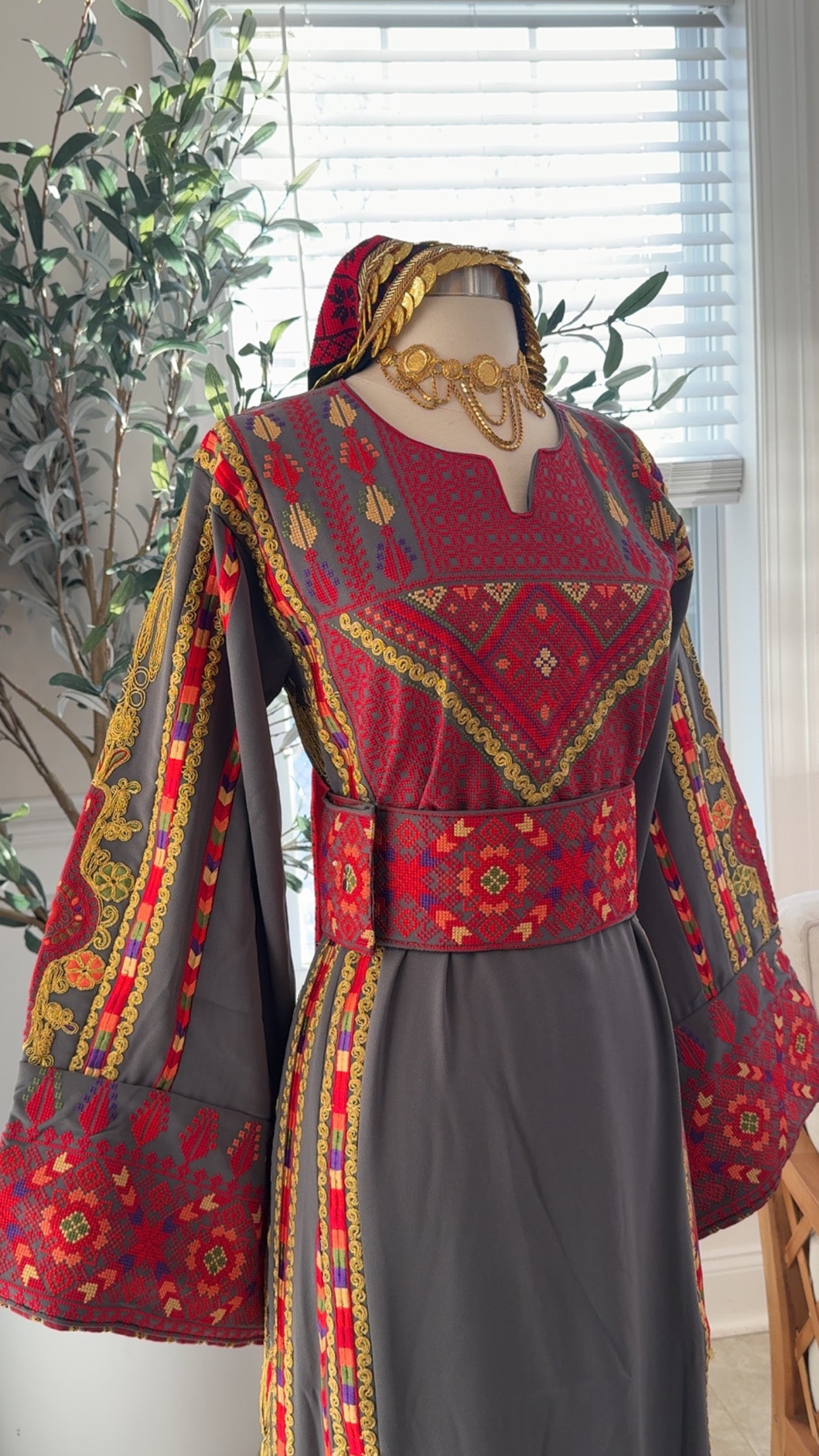 New Grey Falahi Manajel Thobe