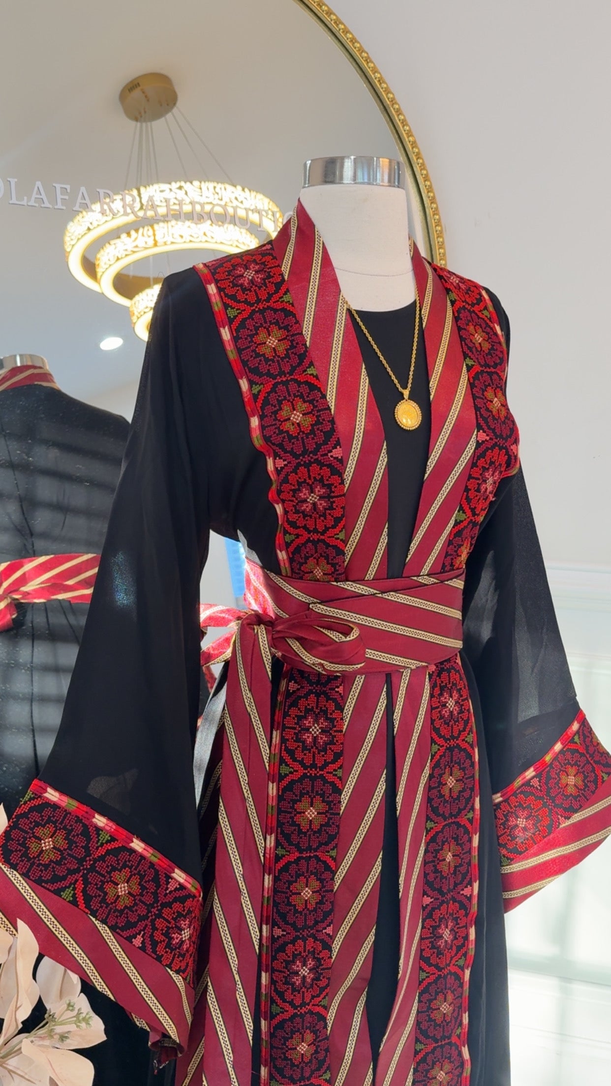 New Floral Kashmir Abaya