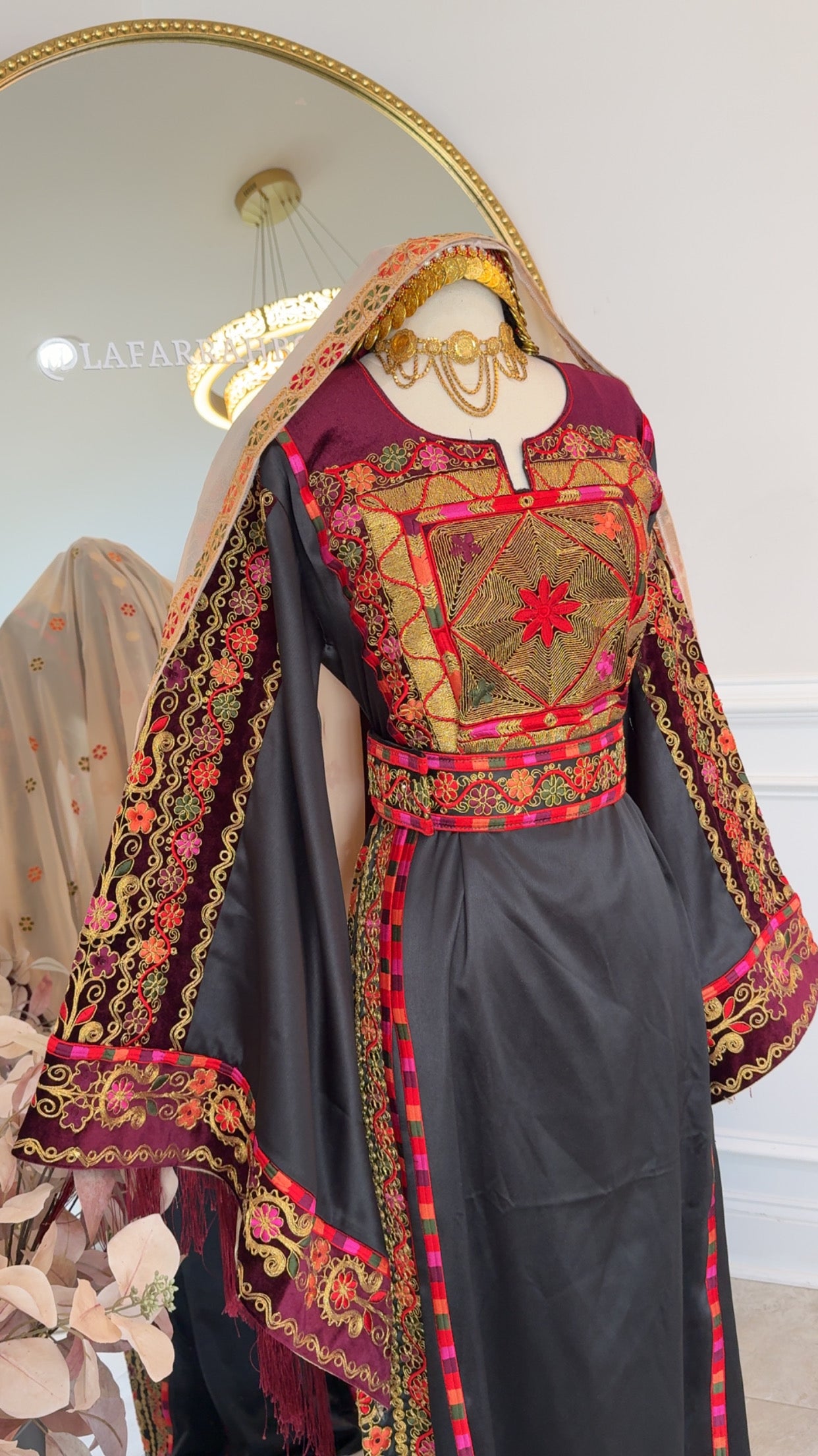 New Black Silk Kasab Thobe
