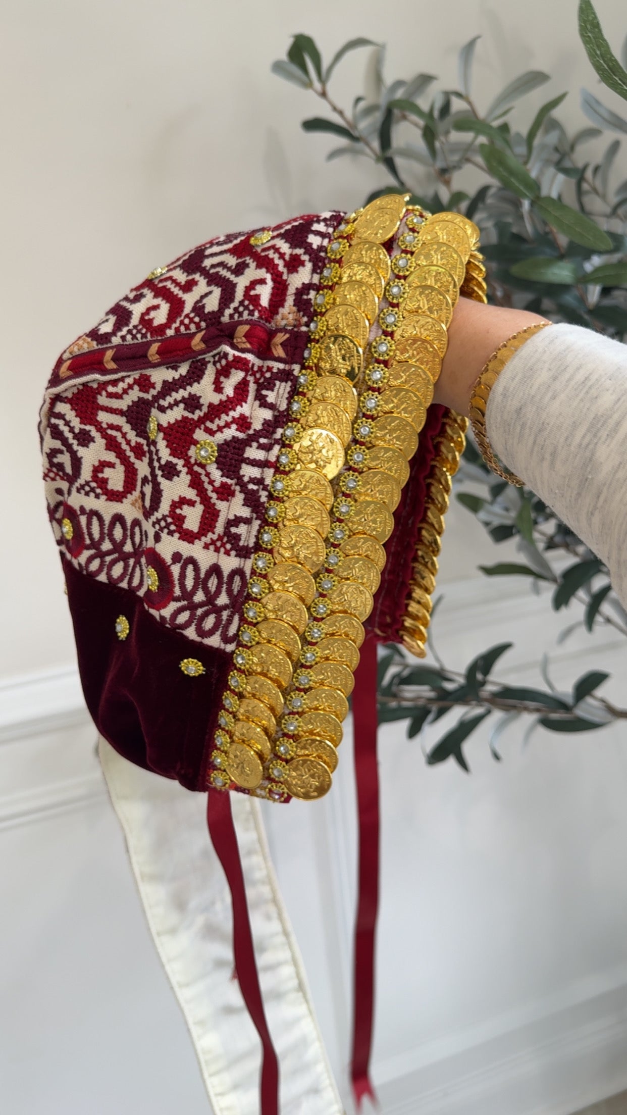 Maroon Coin Hat