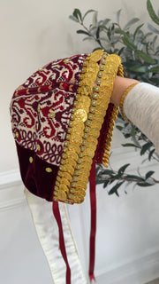 Maroon Coin Hat