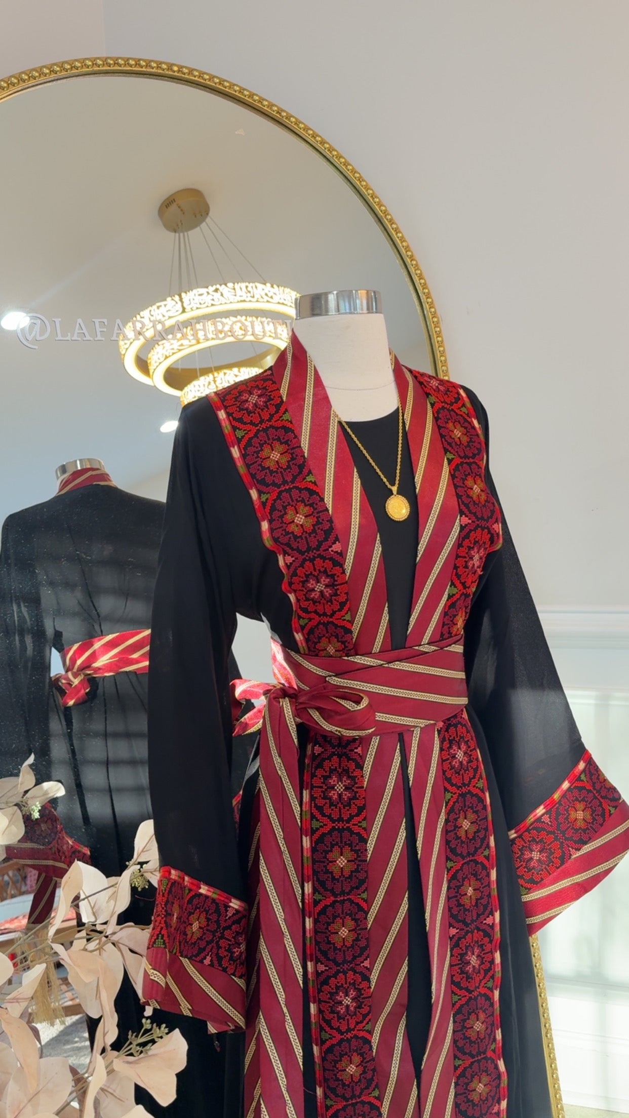 New Floral Kashmir Abaya