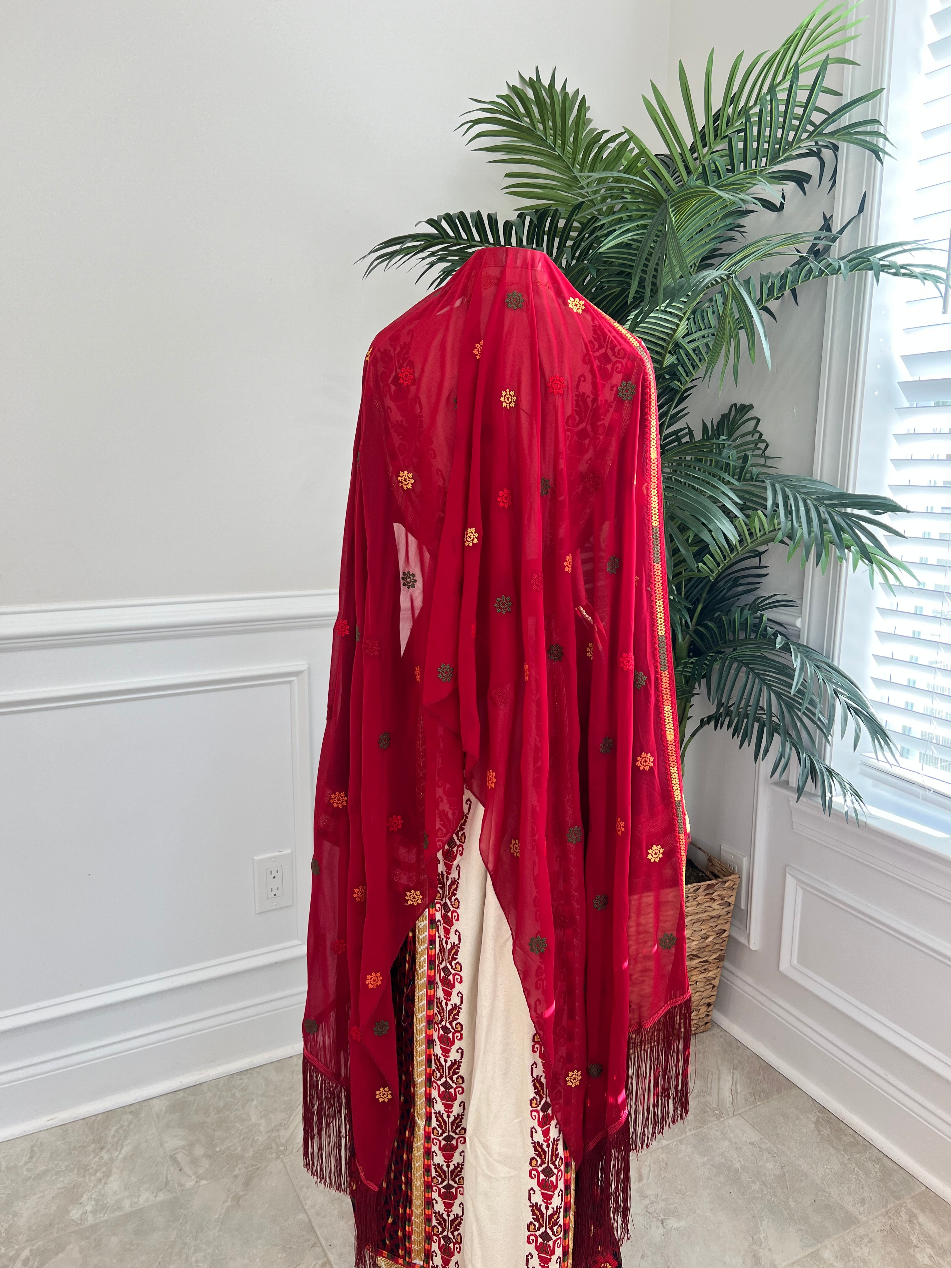 New Maroon Embroidered Khirka