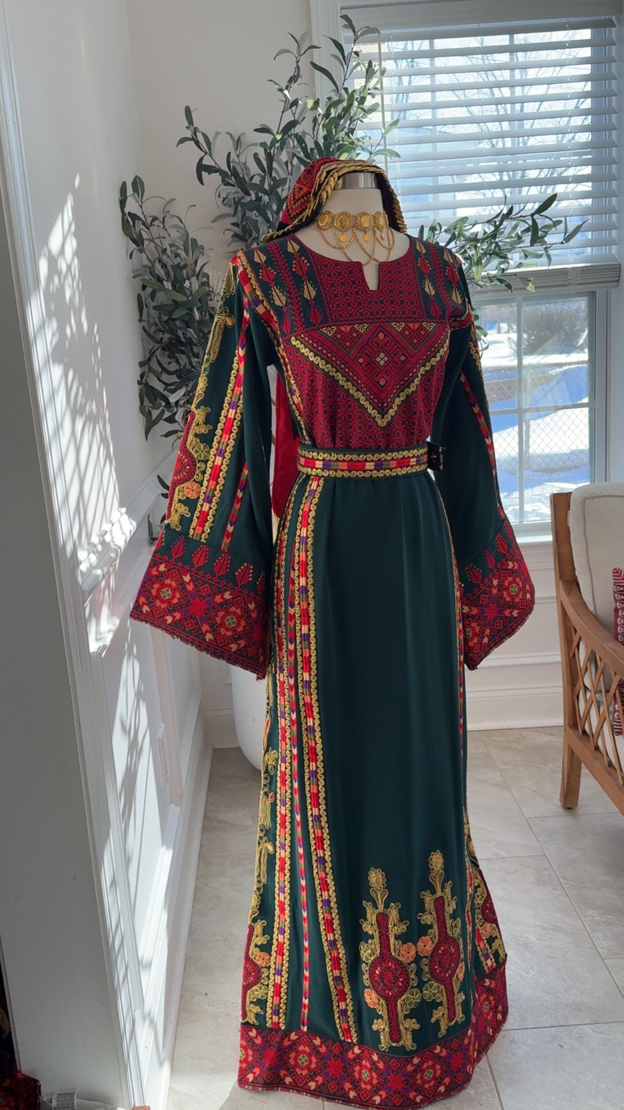 New Green Falahi Manajel Thobe