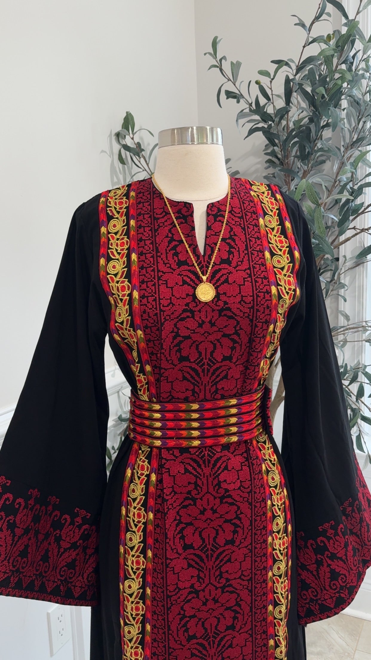 New Black Tatreez Dress