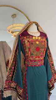 New Green Silk Kasab Thobe