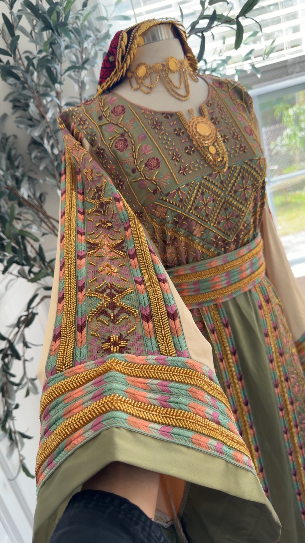 New heavily beaded Silk Thobe