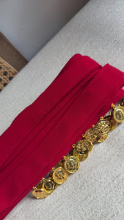 New Red Lira Coin Belt