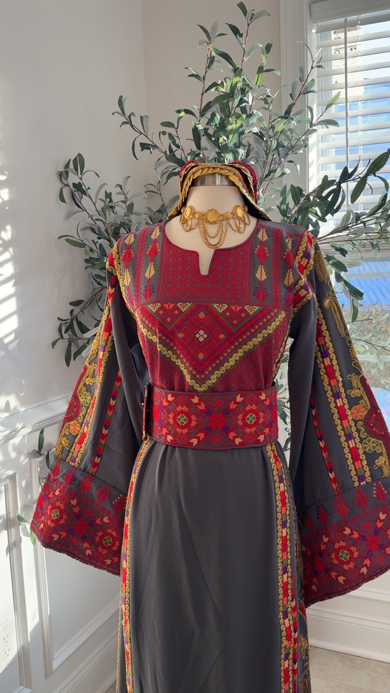 New Grey Falahi Manajel Thobe