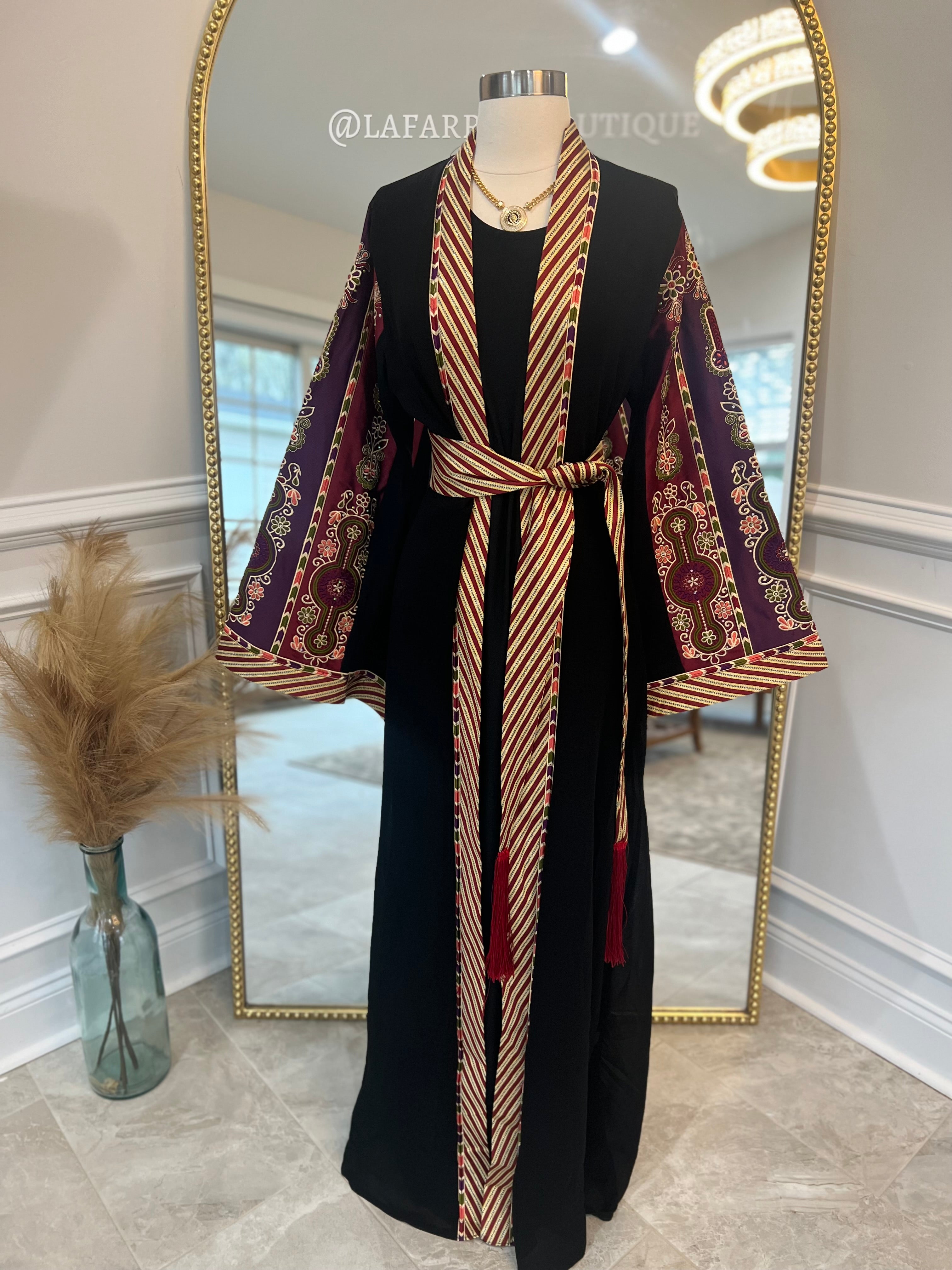 New Kashmir open Abaya