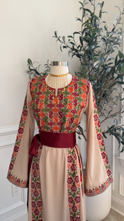 New Floral Manajel Tatreez Dress