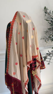 New orange embroidered Khirka/ Scarf