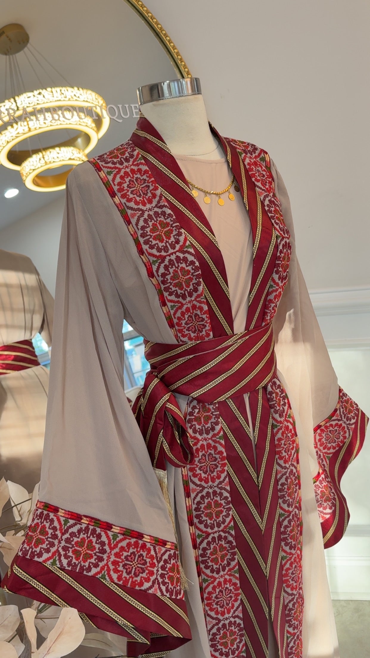 New Floral Kashmir Abaya