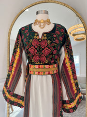 Velvet Embroidered Majdlawi Thobe