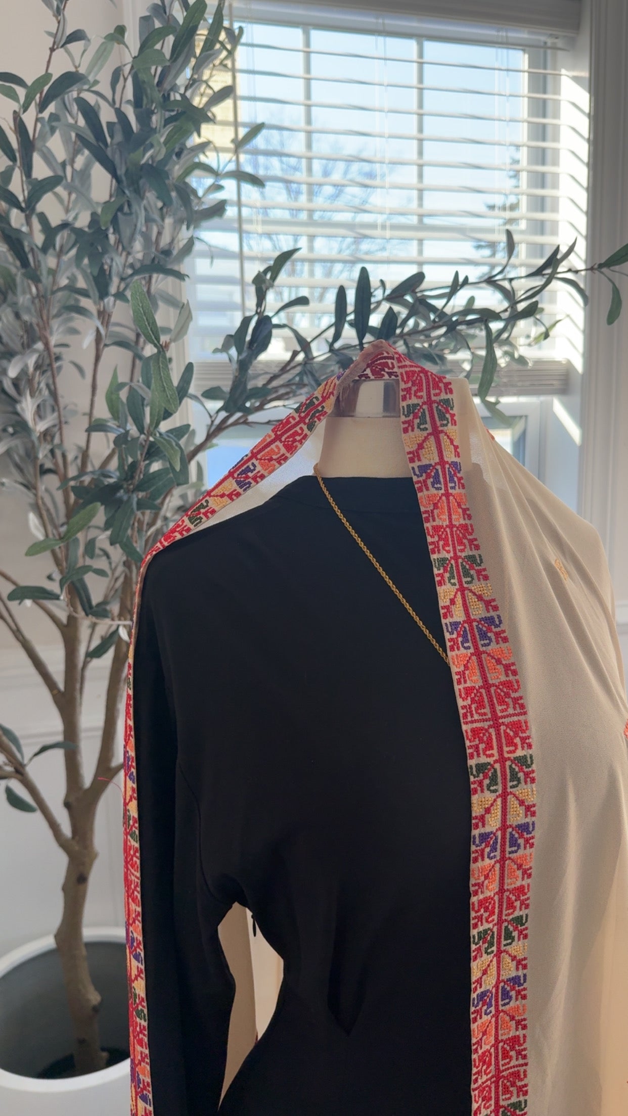 New Beige Tatreez Khirka