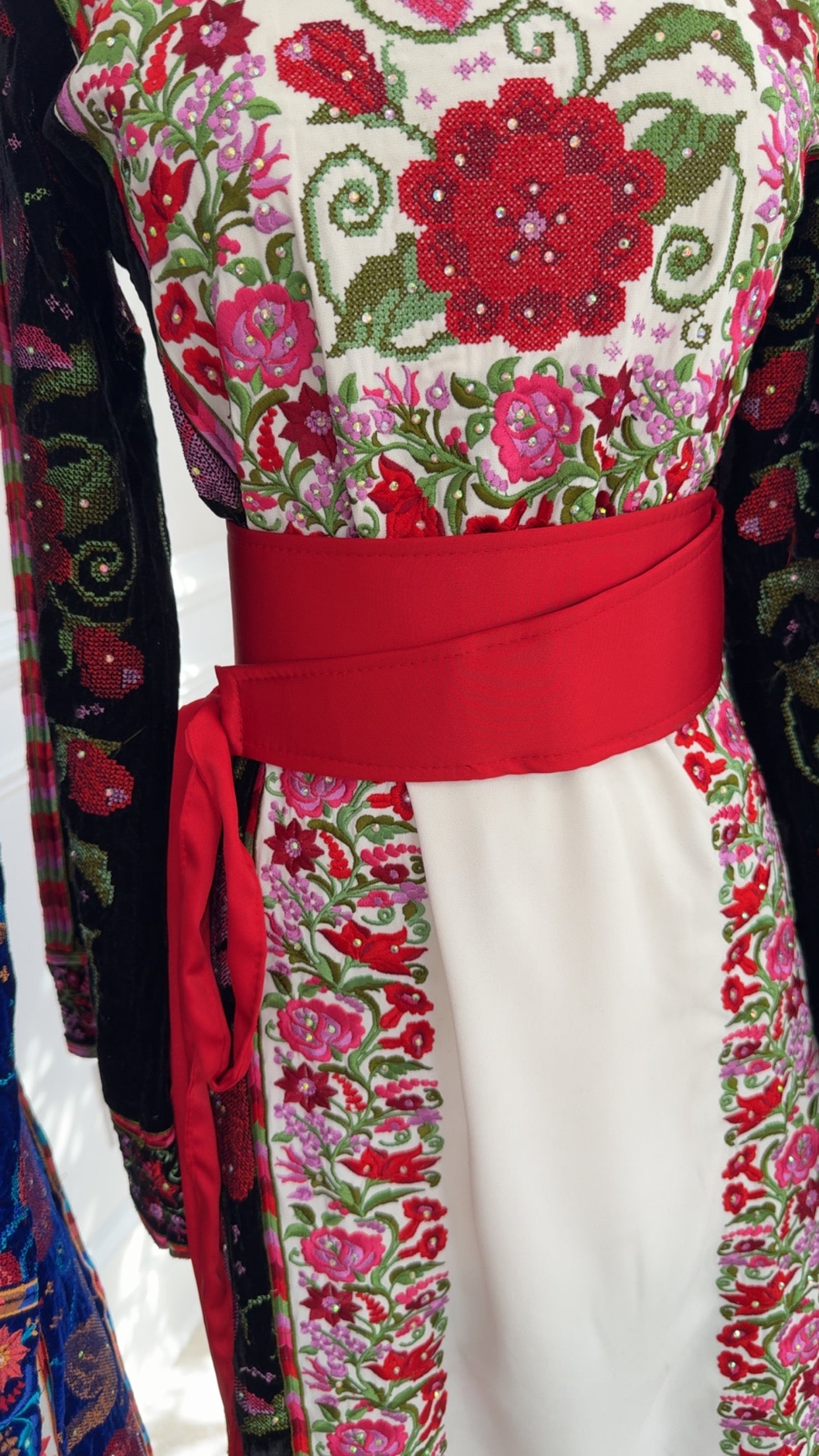 Solid Red Kashmir Belt