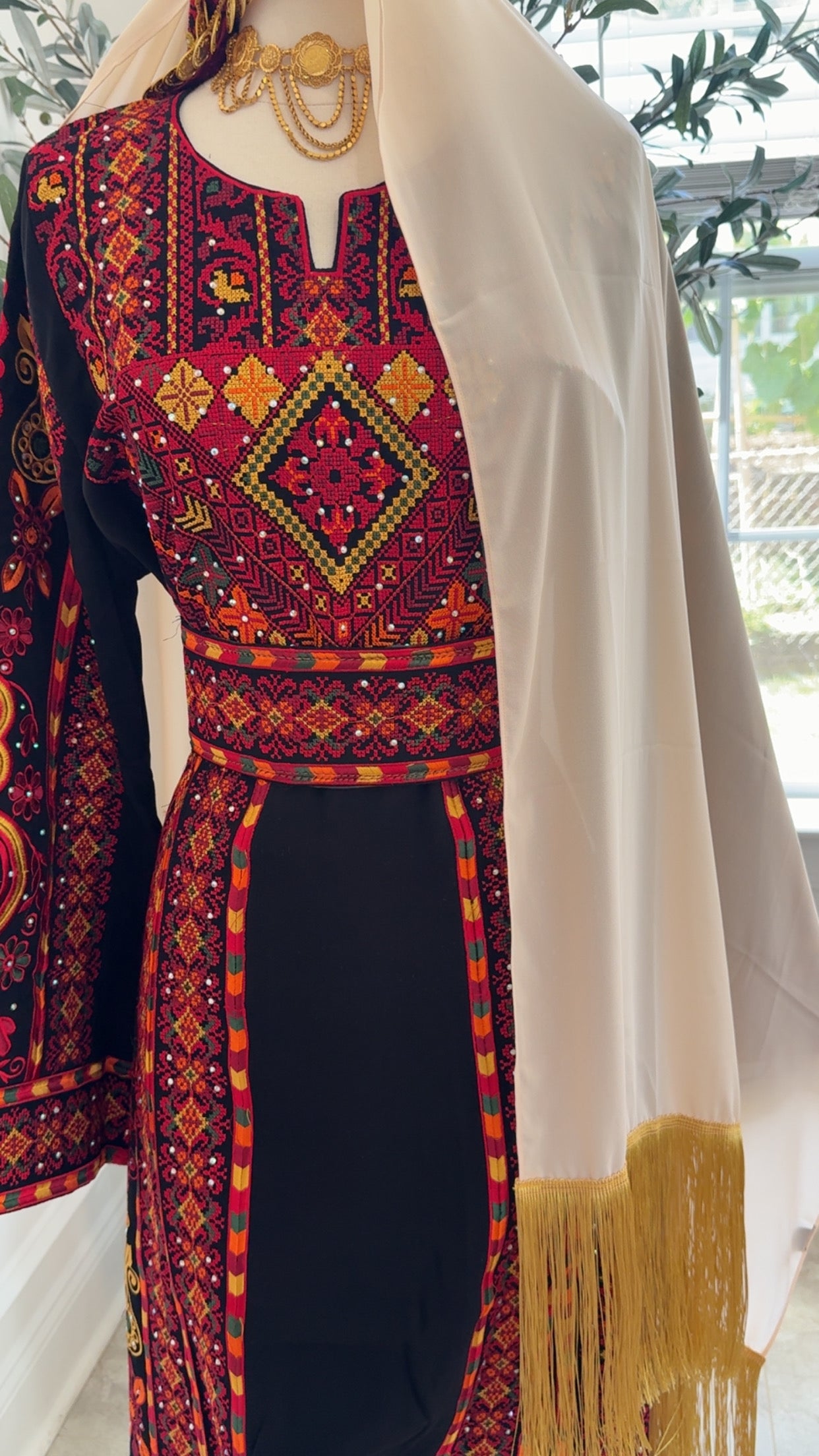 New Beige Khirka with Gold