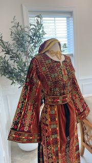 New Maroon Jana & Nar Thobe