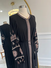 Load image into Gallery viewer, New light brown embroidered Abaya
