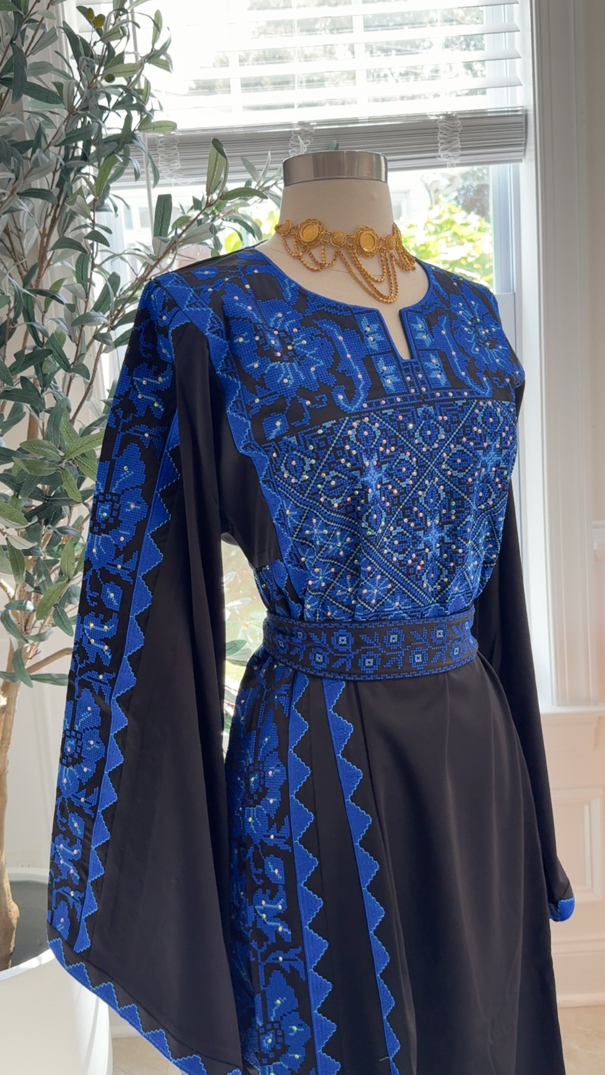 New Blue Tatreez Dress