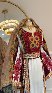 New White Silk Malika Thobe Preorder