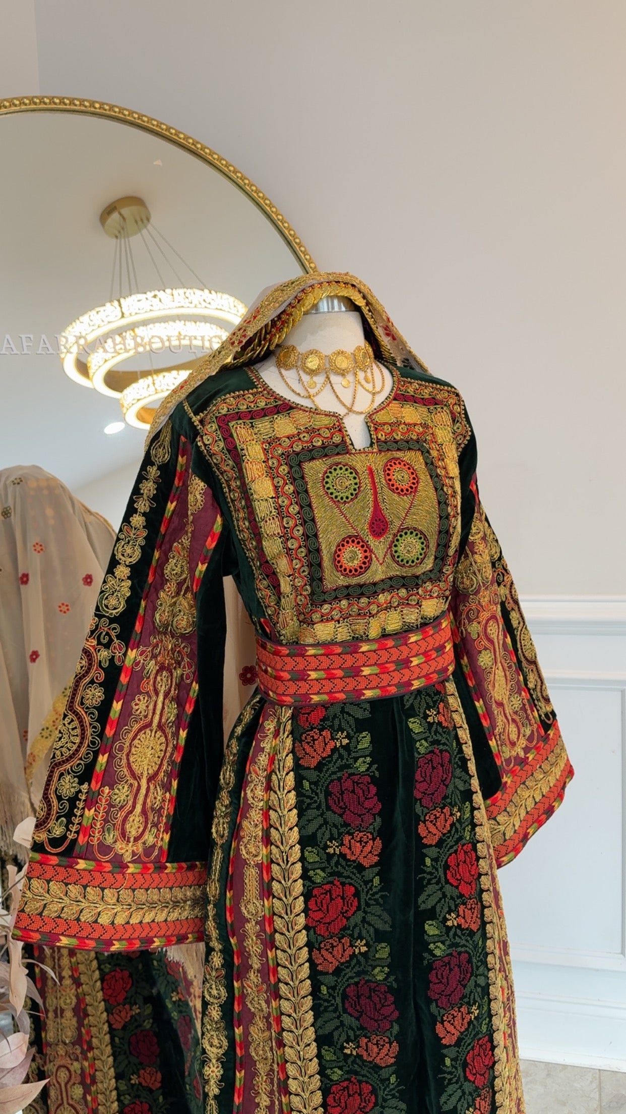 New Green Velvet Malak Thobe