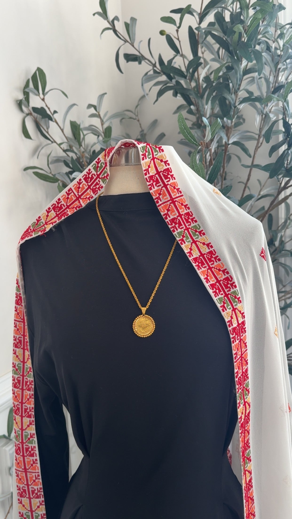 New Red Tatreez Khirka