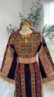 New Velvet Purple Malika Thobe Sale