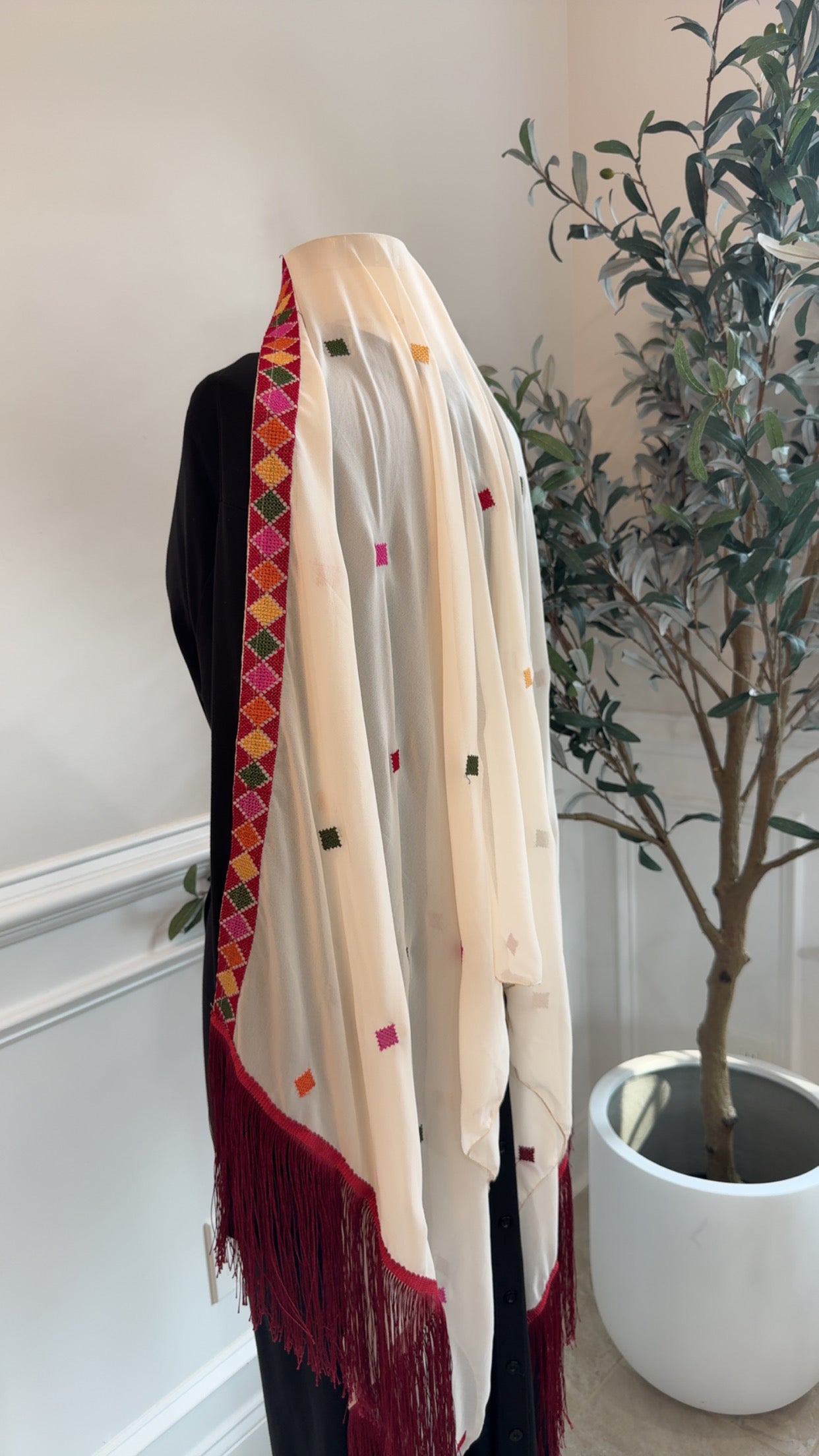 New Beige embroidered Khirka