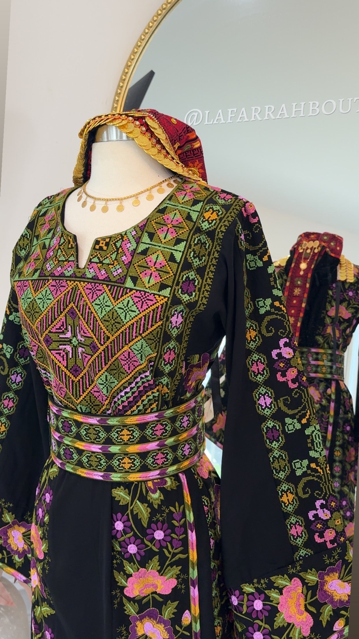 New Floral Thobe - No Beads