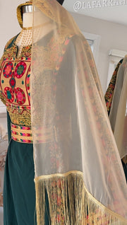 New Beige Chiffon Khirka