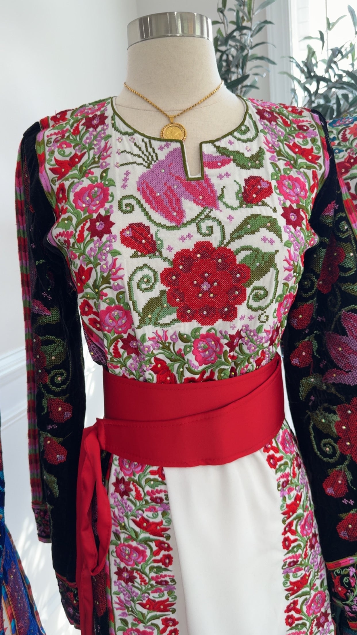 Solid Red Kashmir Belt