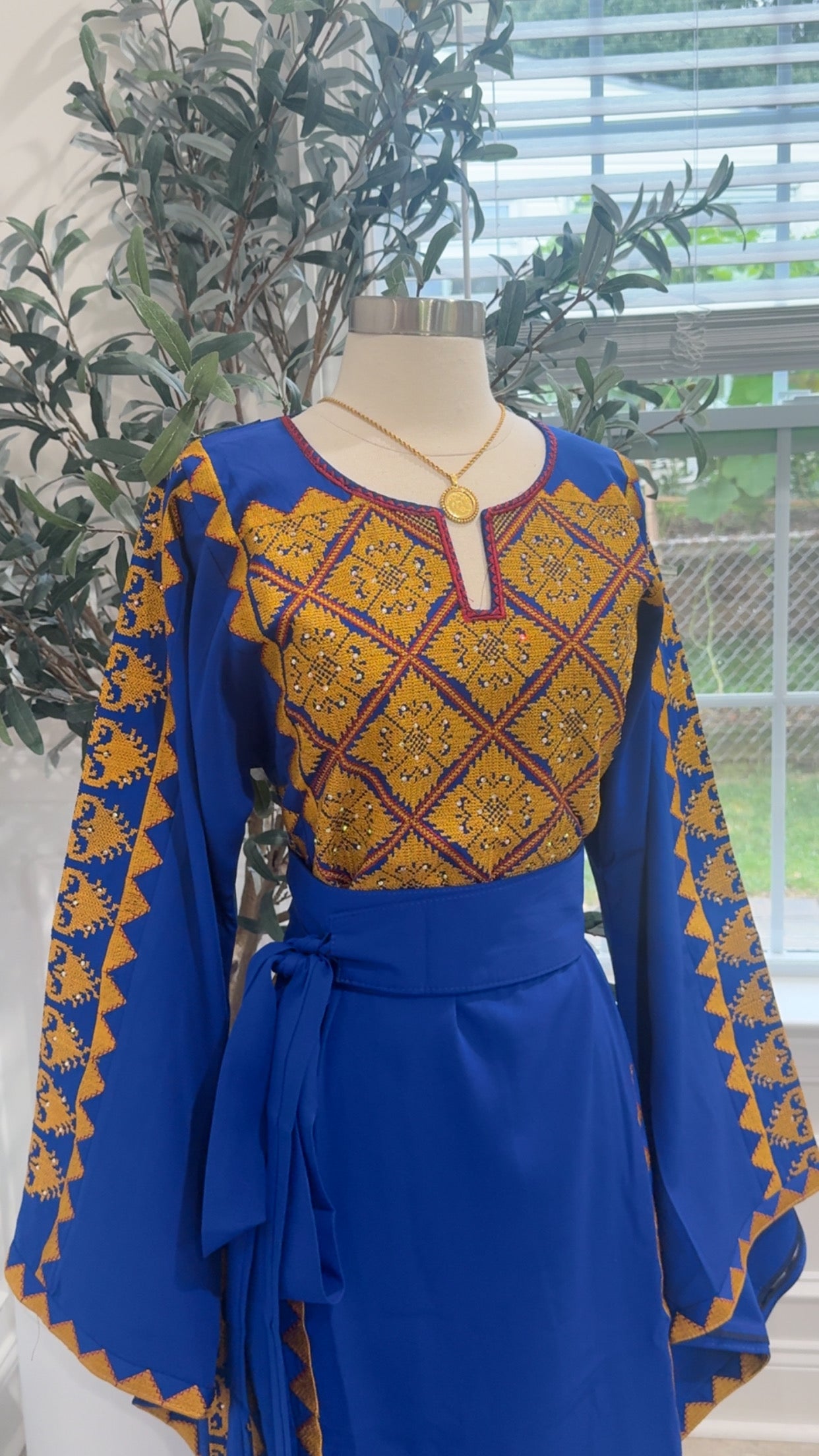 New Blue Tatreez dress