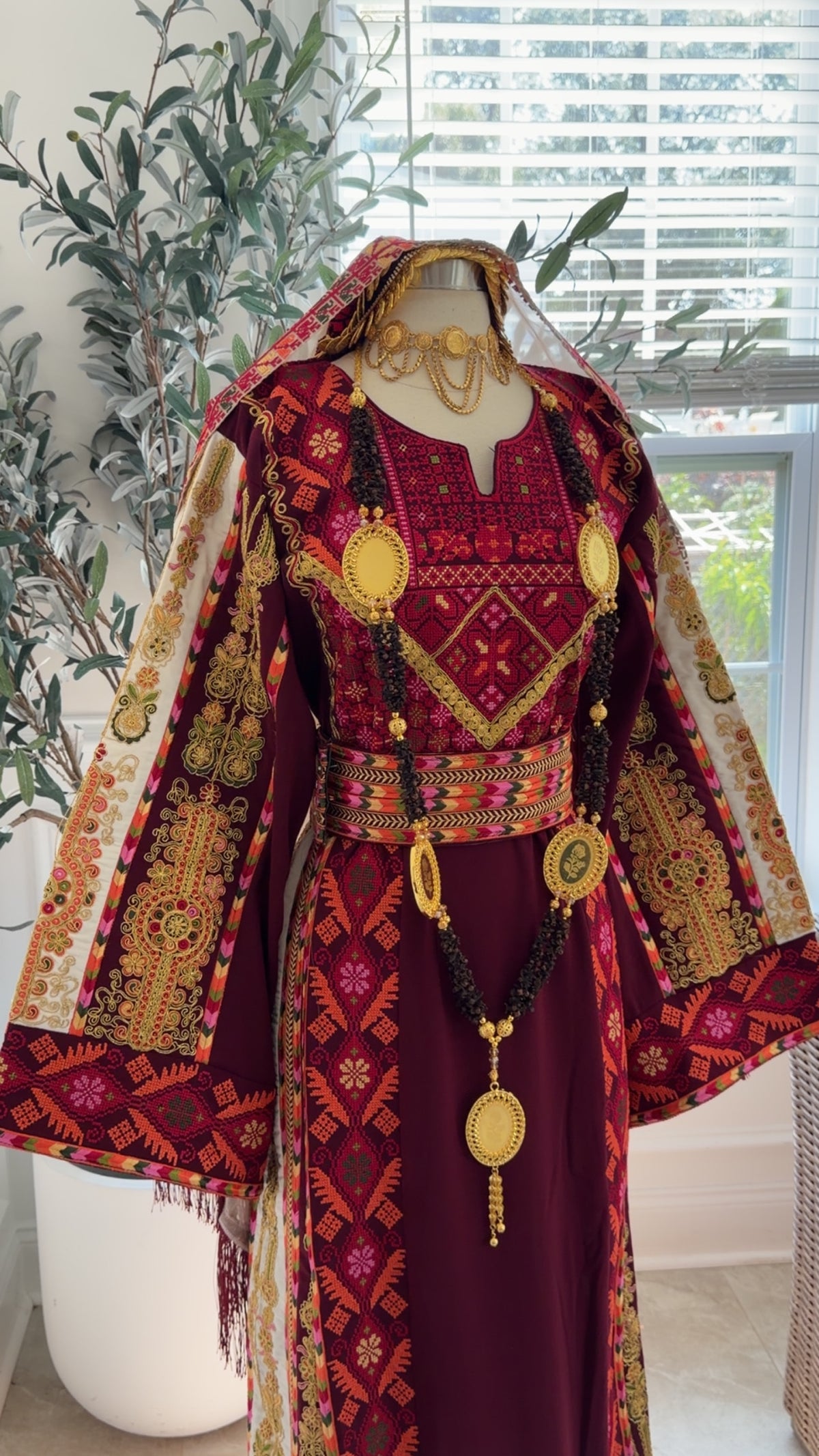 New Maroon Kasab Malika Thobe