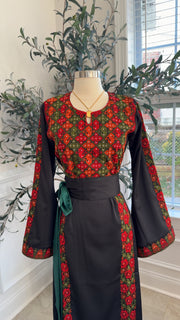 New Floral Manajel Tatreez Dress