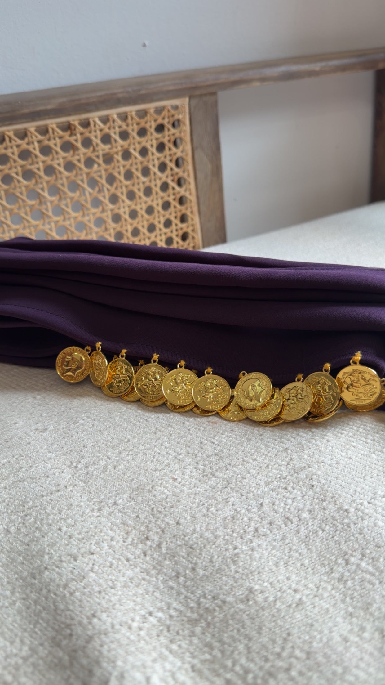 New Purple Lira Coin Belt