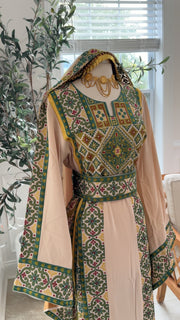 New Green embroidered Thobe