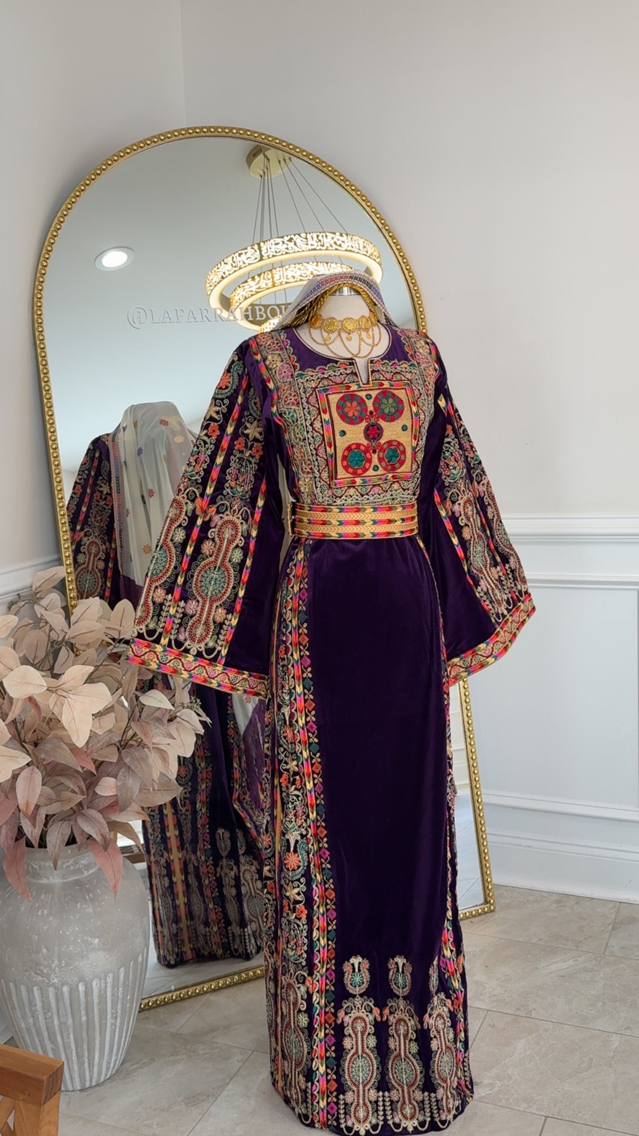 New Purple Velvet Malika Thobe