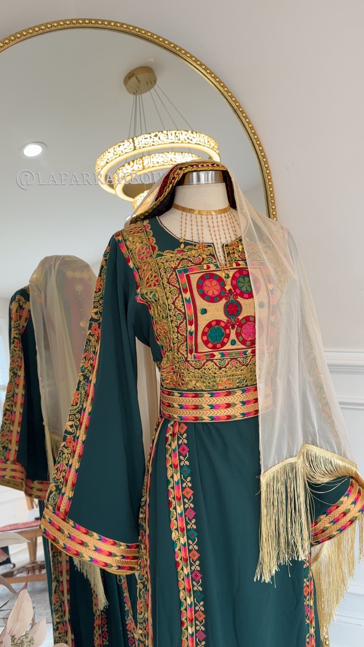 New Beige Chiffon Khirka