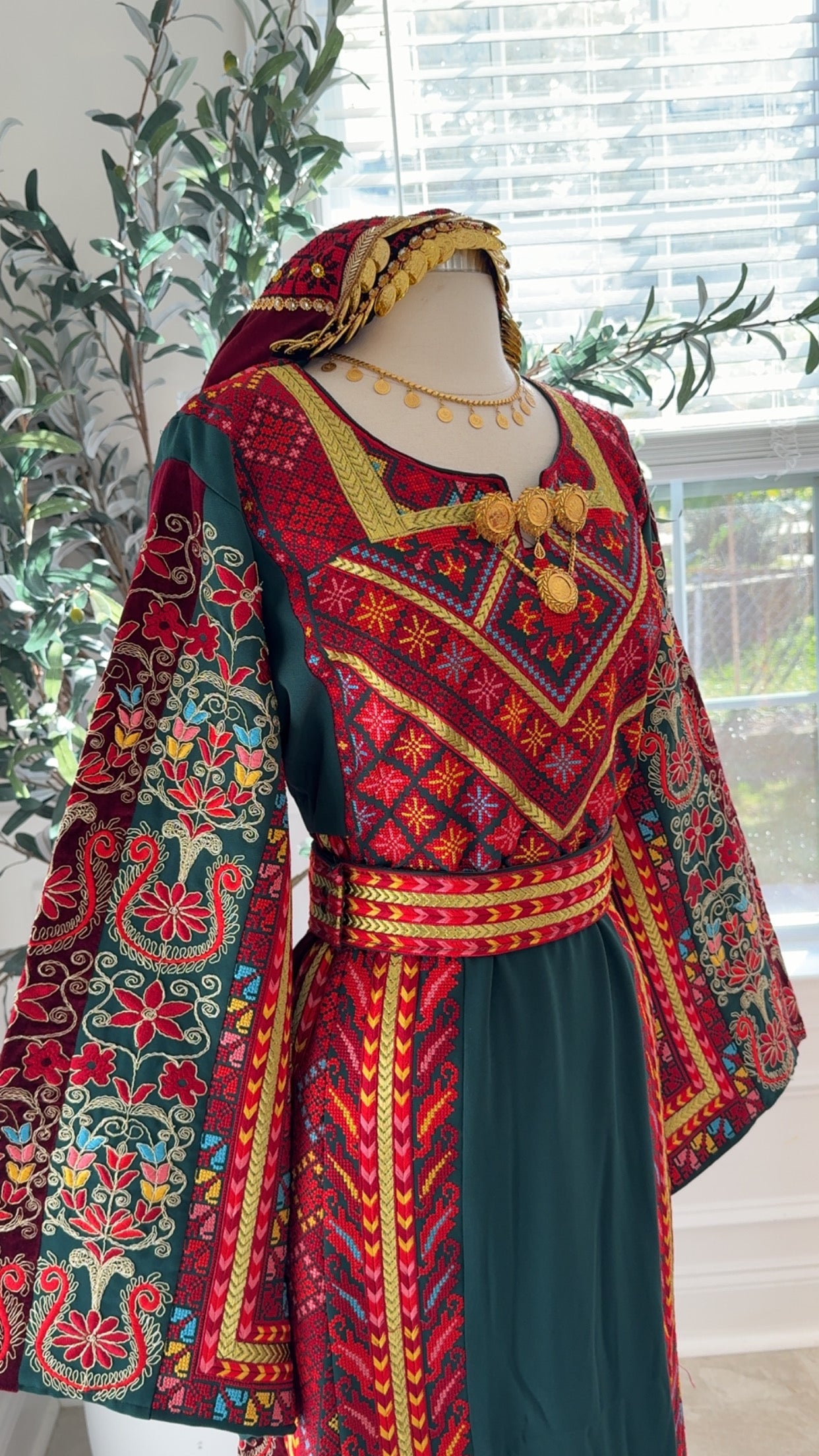 New Green Floral Thobe